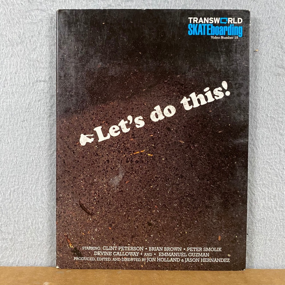 Transworld Skateboarding Let's Do This! DVD Black 2007 Skate Film